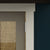 Close up on the door hinges and trim