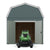 Double doors with tractor coming out 