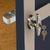 Close up of the handle with key