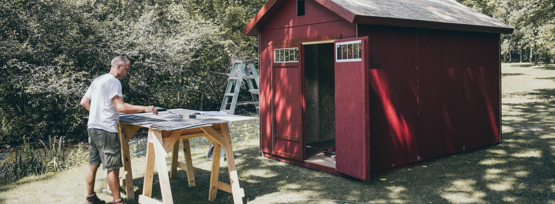 building shed with instructions